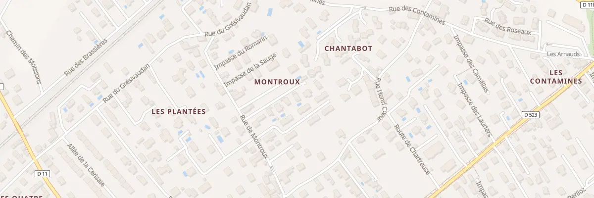 Plan du 14D Rue de Montroux à Domène