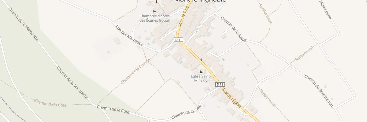 Plan du 54 Rue de l’Eglise à Mont-le-Vignoble