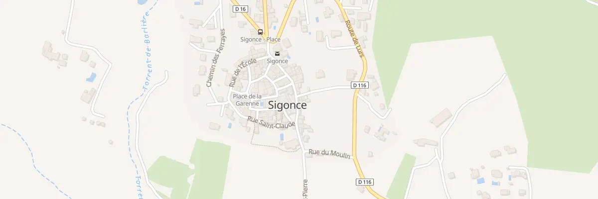 Plan du 31 Rue Grande à Sigonce