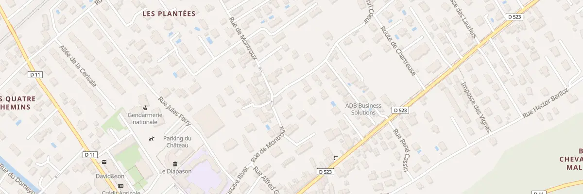 Plan du 2 Rue Henri Coeur à Domène