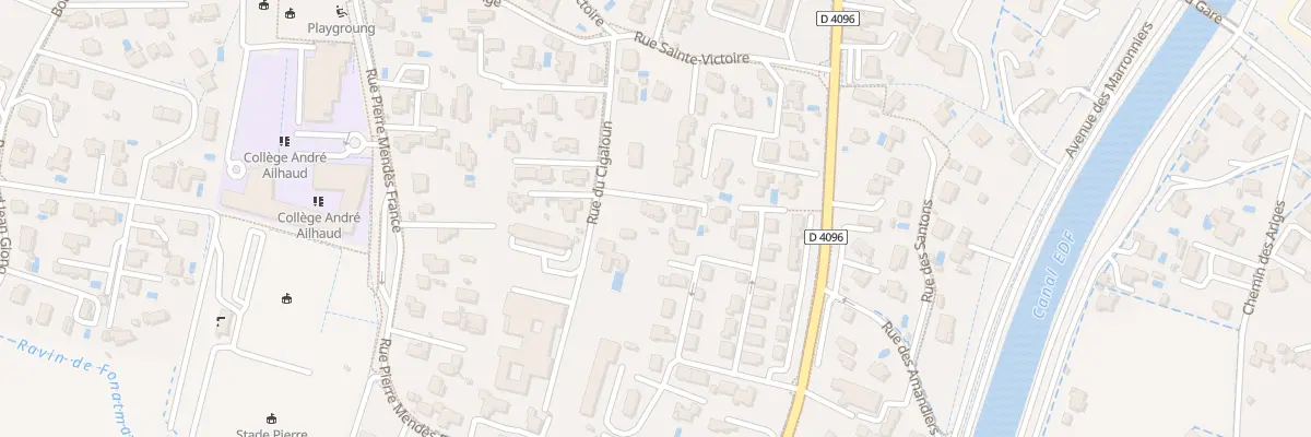 Plan du 7289 Rue du Cigaloun à Volx