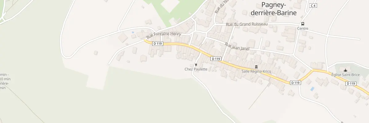 Plan du 37 Rue Albert Fabin à Pagney-derrière-Barine