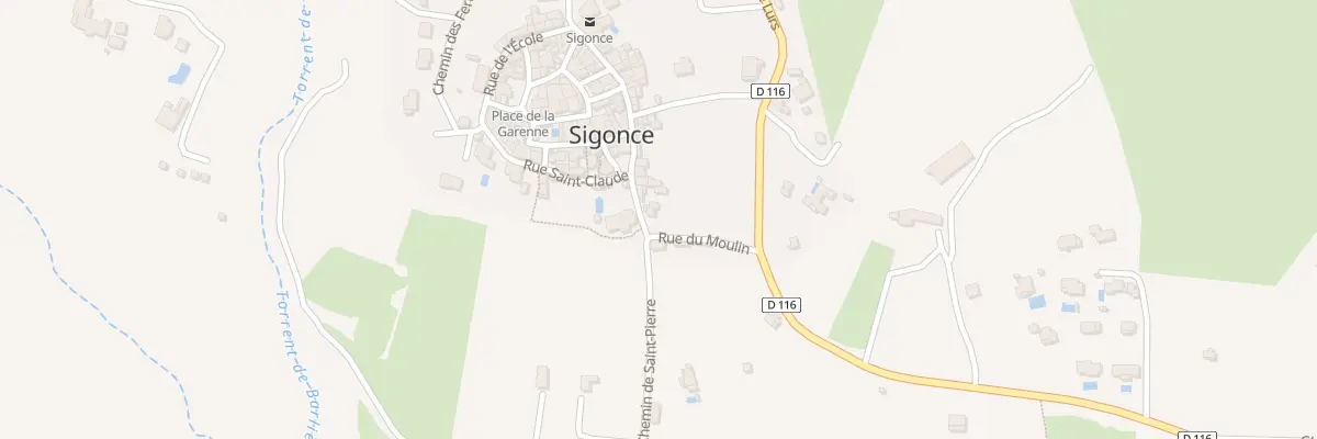 Plan du 5186 Le Village à Sigonce