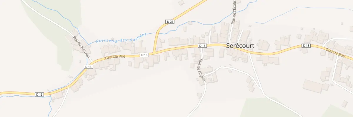Plan du 28 Rue Grande Rue à Serécourt
