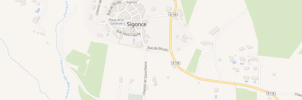 Plan du 5119 Le Village à Sigonce