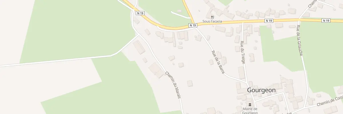 Plan du 3 Rue de la Chapelle à Gourgeon