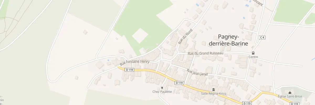 Plan du 3 Pl René Kricq à Pagney-derrière-Barine