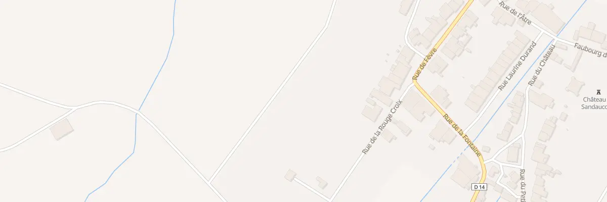 Plan du 6 Rue de la Rouge Croix à Sandaucourt