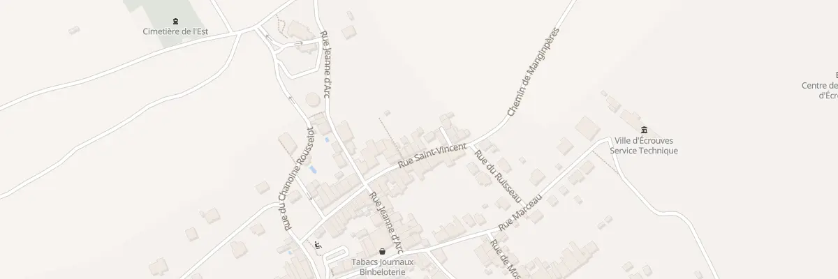 Plan du 181 Rue Saint-vincent à Écrouves