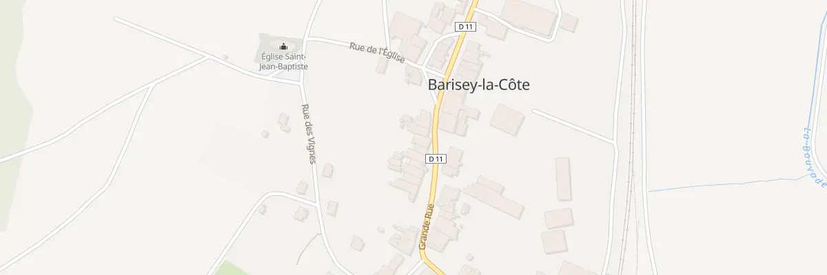 Plan du 28 Gr Grande Rue à Barisey-la-Côte