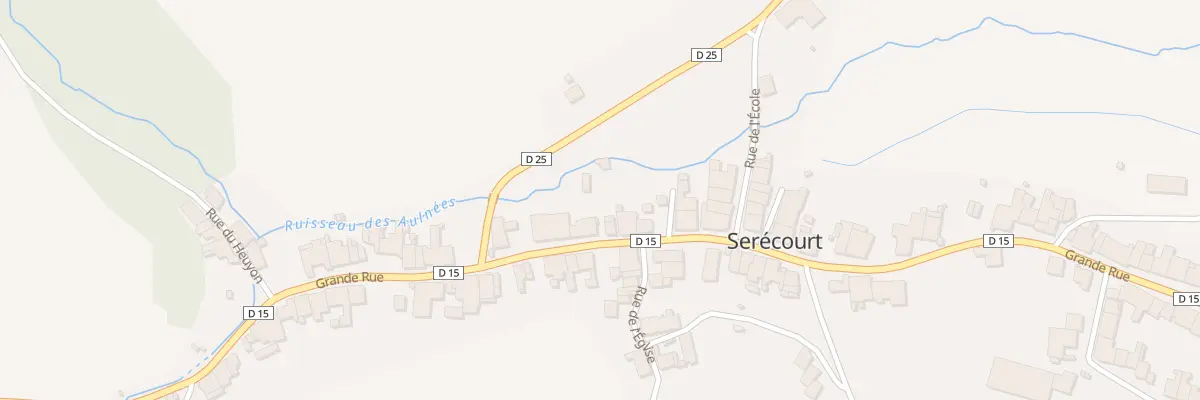 Plan du 23 Grande Rue à Serécourt