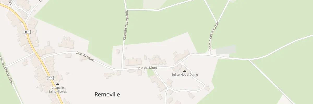 Plan du 29 Rue du Mont à Removille