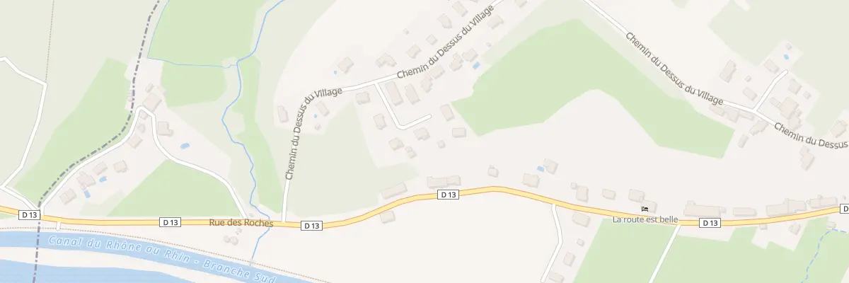 Plan du 797 Che du Dessus du Village à Osselle-Routelle