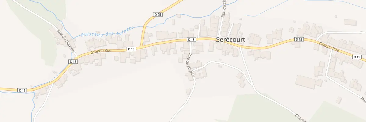 Plan du 8 Rue de l’Eglise à Serécourt