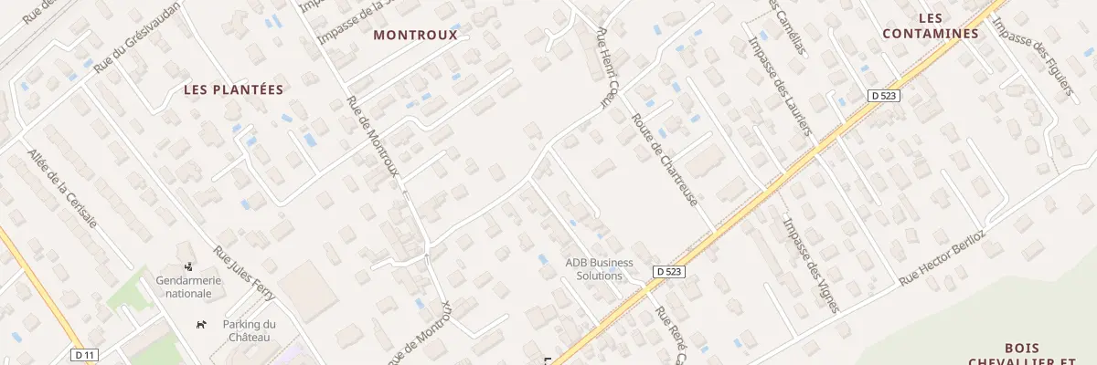 Plan du 8 Rue Henri Coeur à Domène