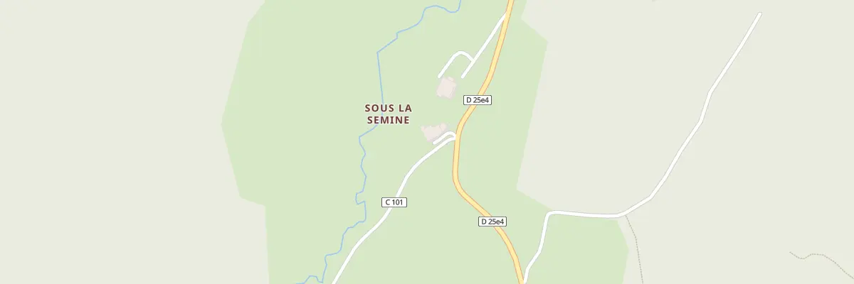 Plan du 2 Che de la Bune à La Pesse