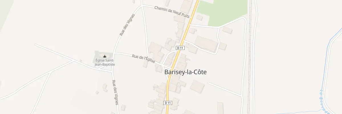 Plan du 1 Rue de la Besace à Barisey-la-Côte