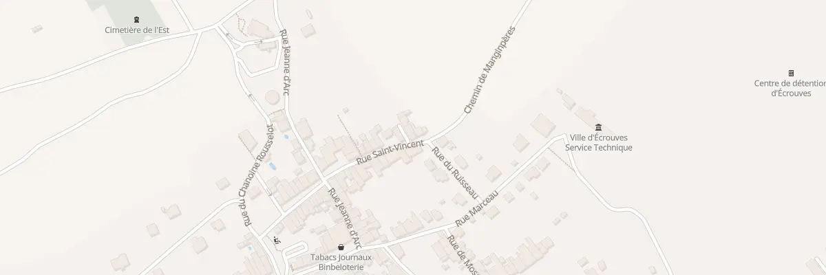 Plan du 211 Rue Saint-vincent à Écrouves