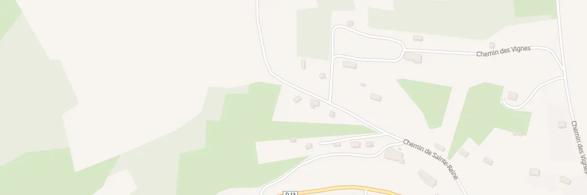 Plan du 13 Che de Sainte Reine à Fresne-Saint-Mamès
