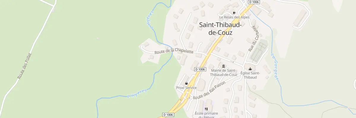 Plan du 85 Rte de la Chapelette à Saint-Thibaud-de-Couz