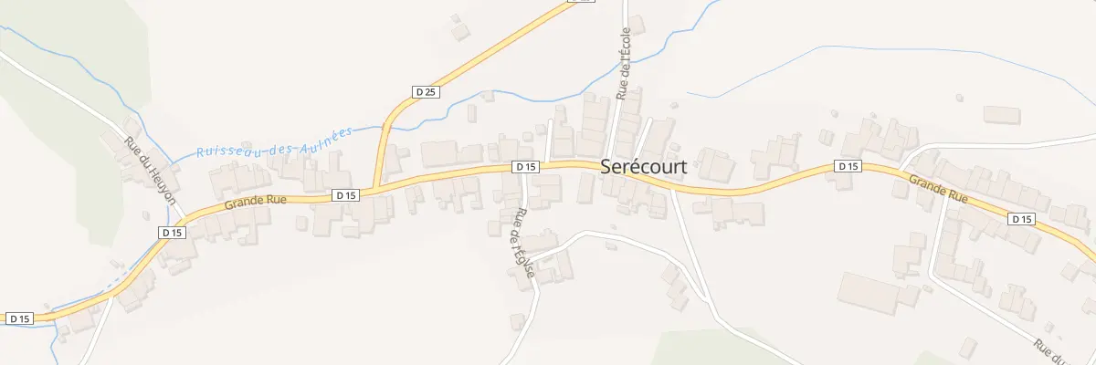 Plan du 1 Rue de l’Eglise à Serécourt