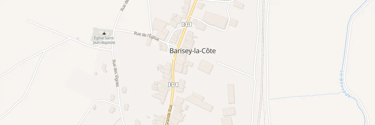 Plan du 25 Gr Grande Rue à Barisey-la-Côte