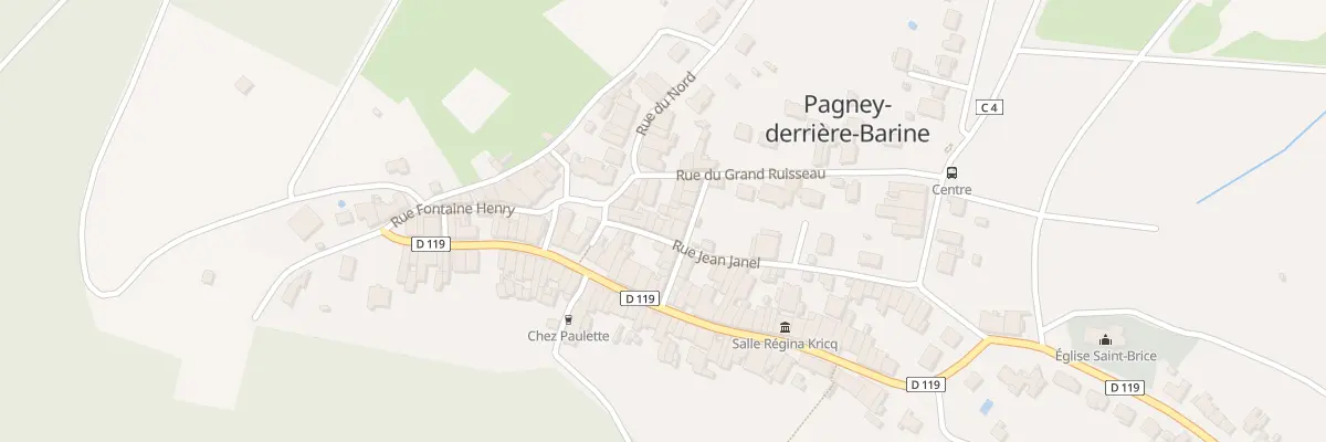 Plan du 33 Rue Jean Janel à Pagney-derrière-Barine