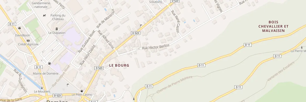 Plan du 12 Rue Hector Berlioz à Domène