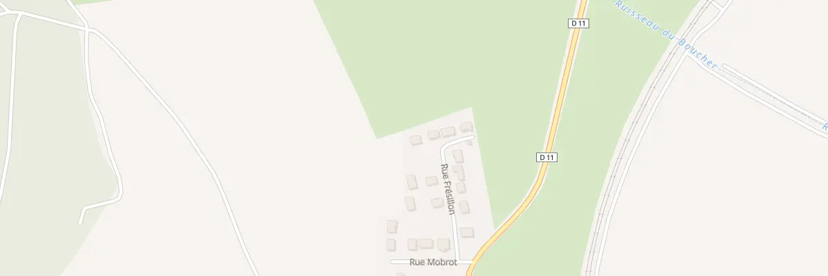 Plan du 13 Rue de Frésillon à Barisey-la-Côte