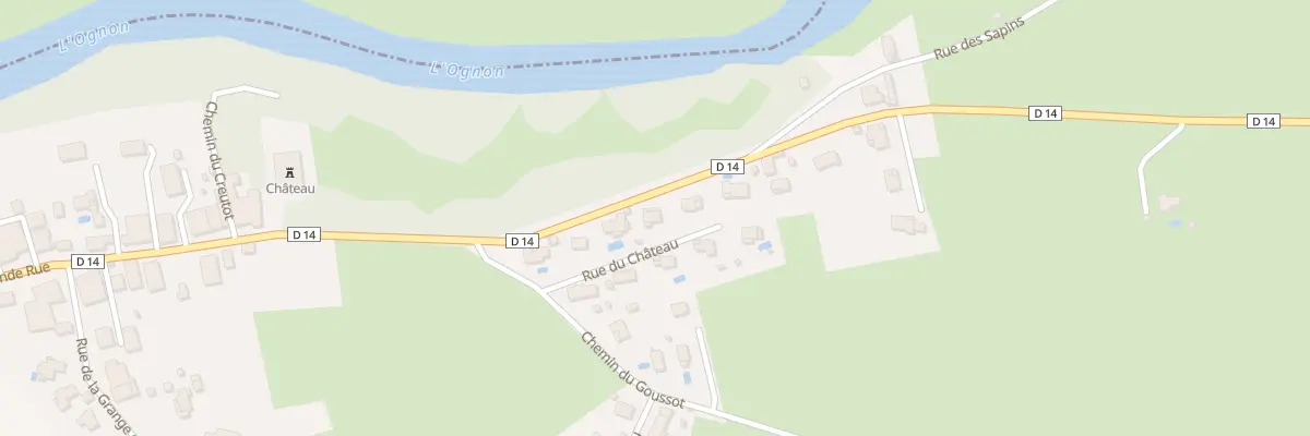 Plan du 7 Rue du Chateau à Chevigney-sur-l’Ognon