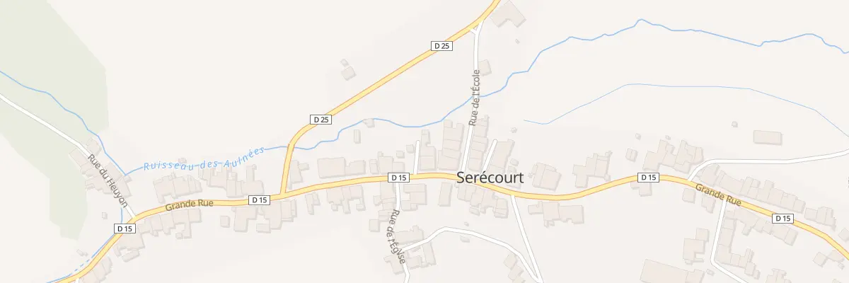 Plan du 3 Rue Jean Baptiste Menestrel à Serécourt