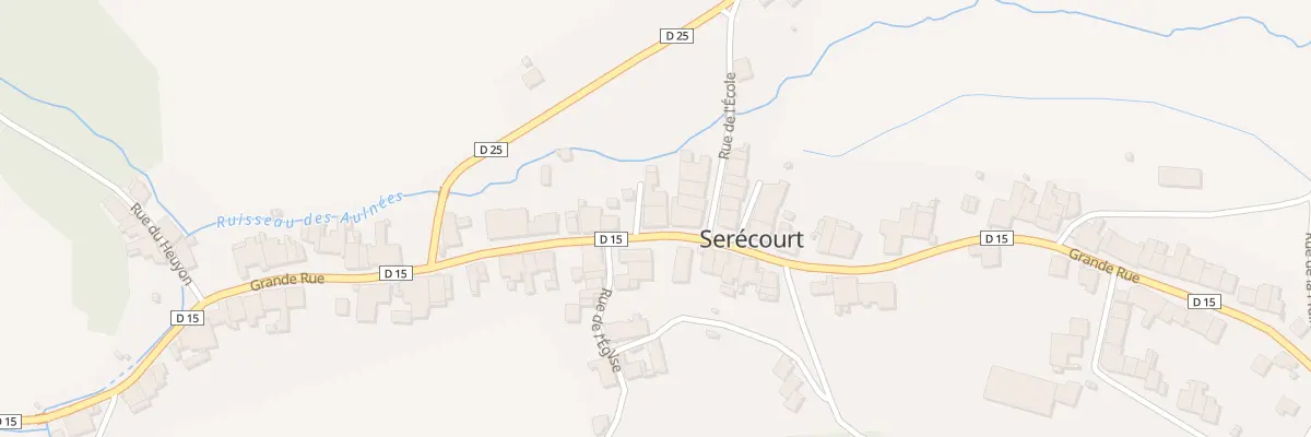 Plan du 5065 Rue Grande Rue à Serécourt