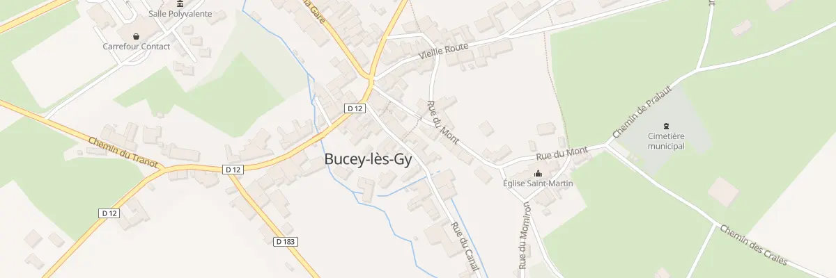 Plan du 7 Rue du Canal à Bucey-lès-Gy
