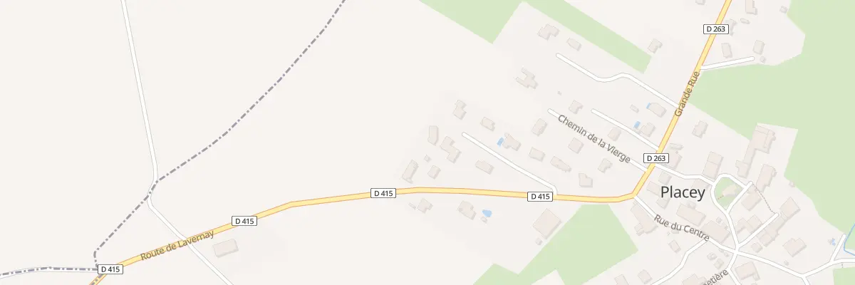 Plan du 14 Rue de Terre Rouge à Placey