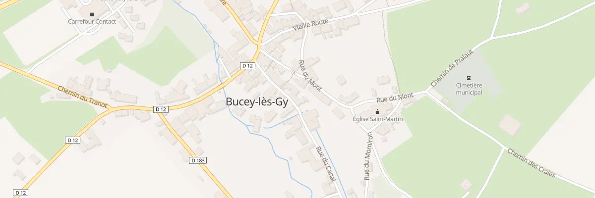 Plan du 9 Rue du Canal à Bucey-lès-Gy