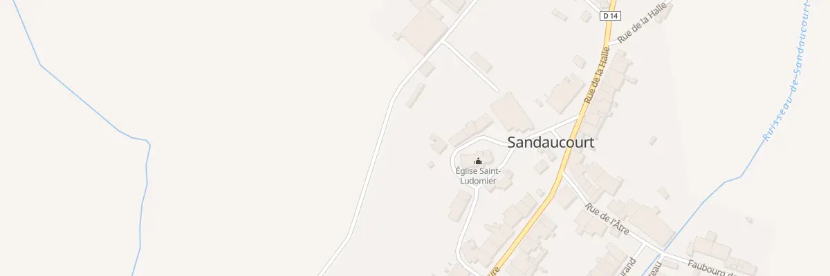Plan du 3 Rue de l’Eglise à Sandaucourt