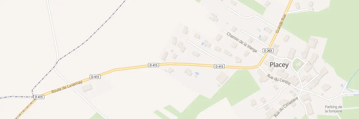 Plan du 8 Rte de Lavernay à Placey