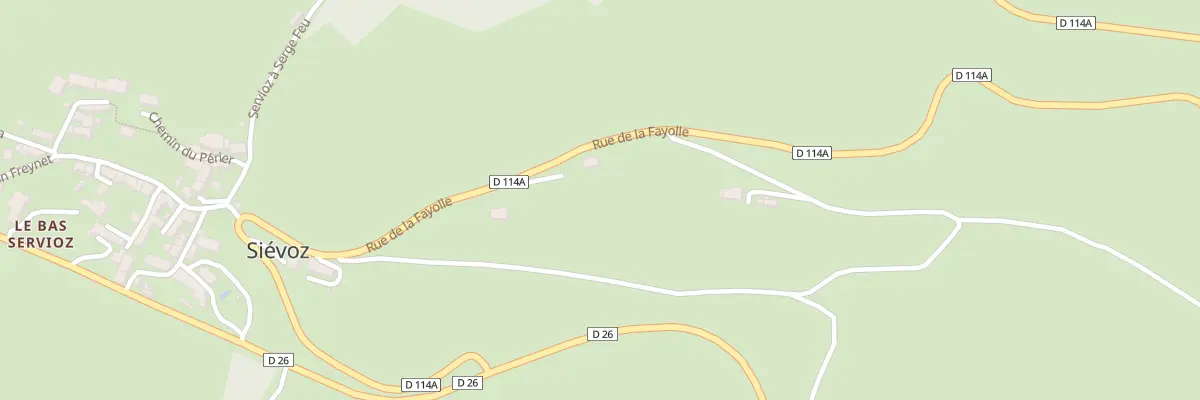 Plan du 318 Rue de la Fayolle à Siévoz