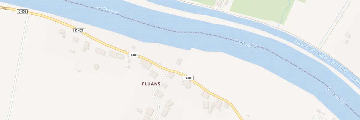 Plan du 3 Rte des Grottes à Roset-Fluans