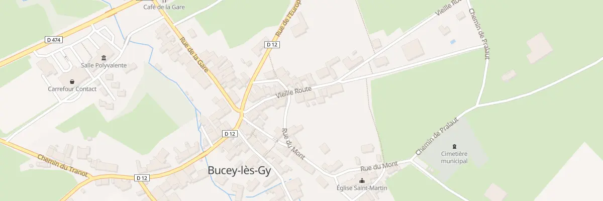 Plan du 12 Rte Vieille Route à Bucey-lès-Gy