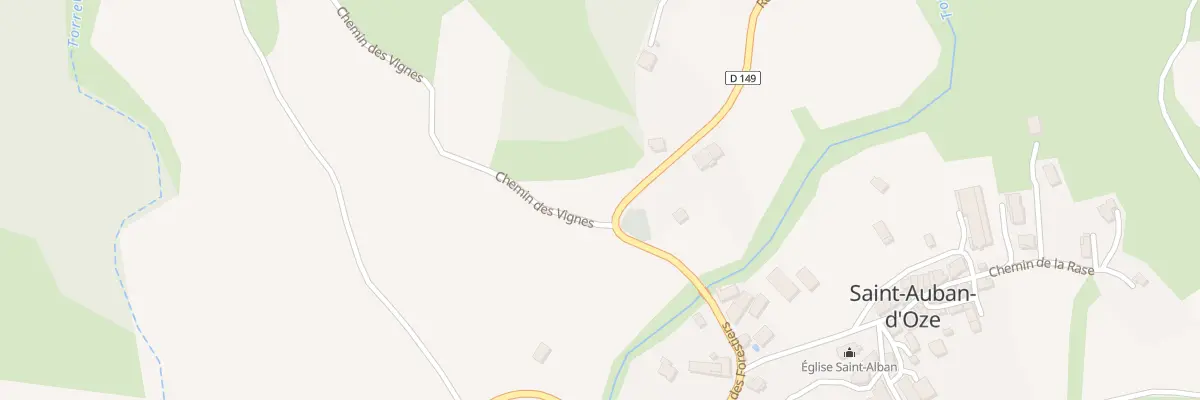 Plan du 5068 Les Cluaires à Saint-Auban-d’Oze