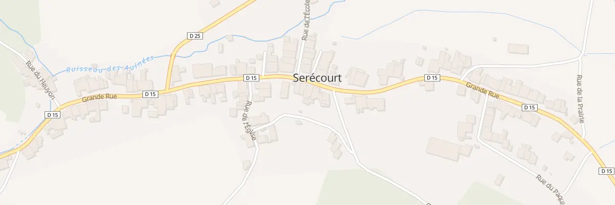Plan du 42 Rue Grande Rue à Serécourt