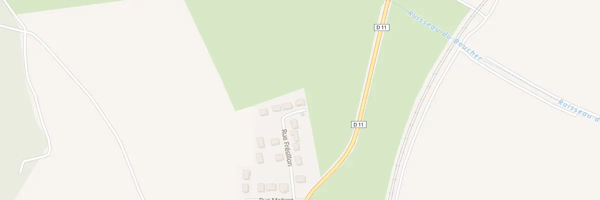 Plan du 5002F Rue de Frésillon à Barisey-la-Côte