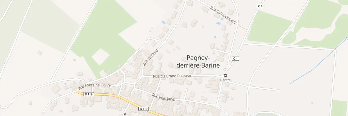 Plan du 89 Rue du Grand Ruisseau à Pagney-derrière-Barine