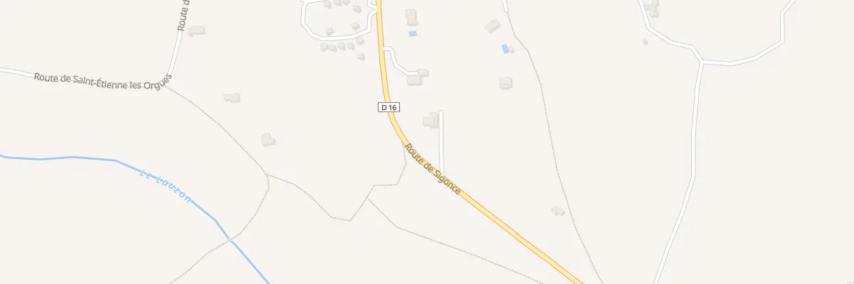 Plan du 495 Rte de Sigonce à Montlaux