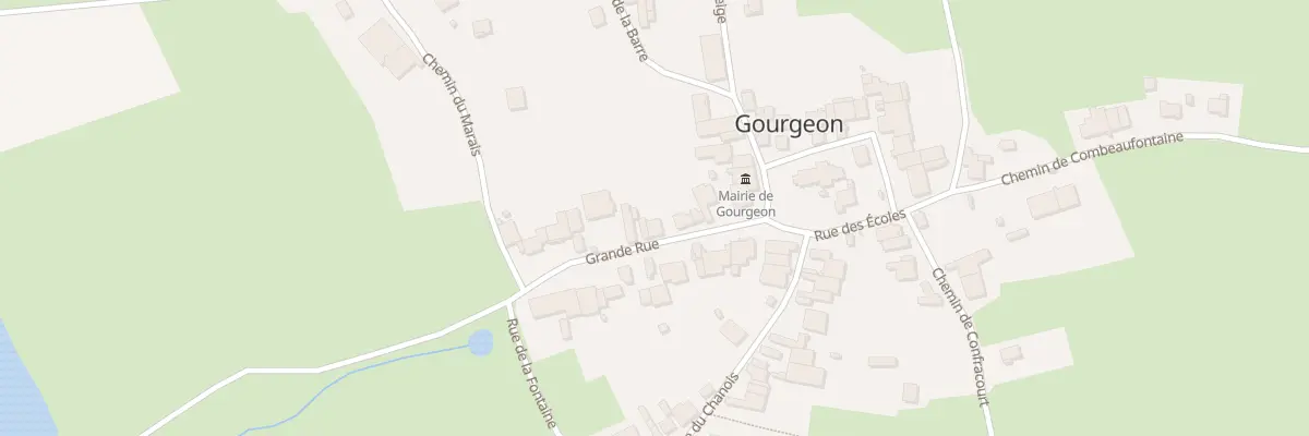 Plan du 8 Gr Grande Rue à Gourgeon
