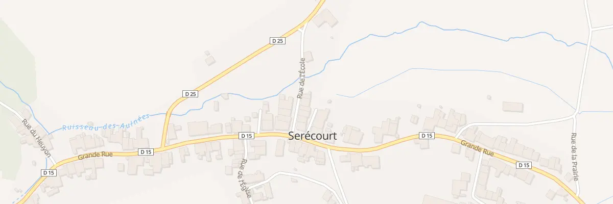 Plan du 6 Rue de l’Ecole à Serécourt