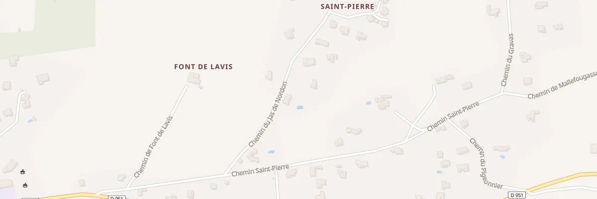 Plan du 5021 Saint Pierre à Cruis