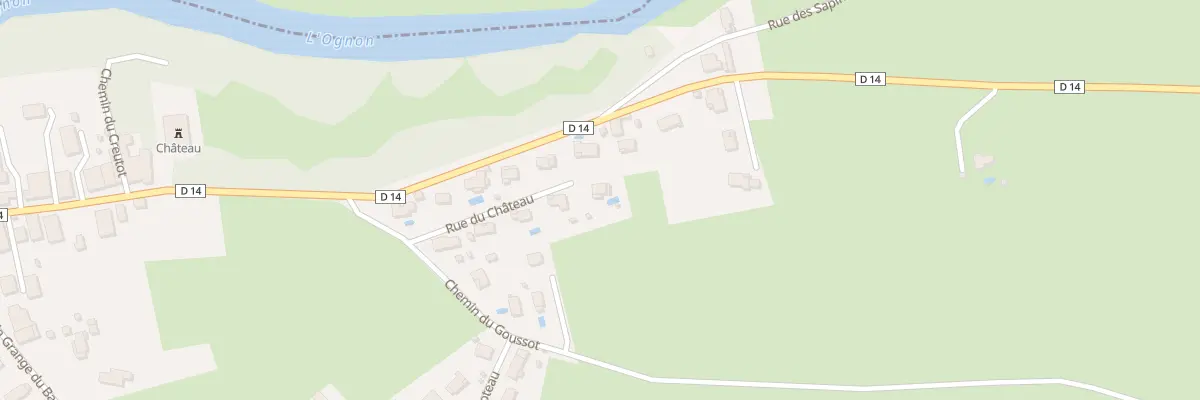 Plan du 10 Rue du Chateau à Chevigney-sur-l’Ognon