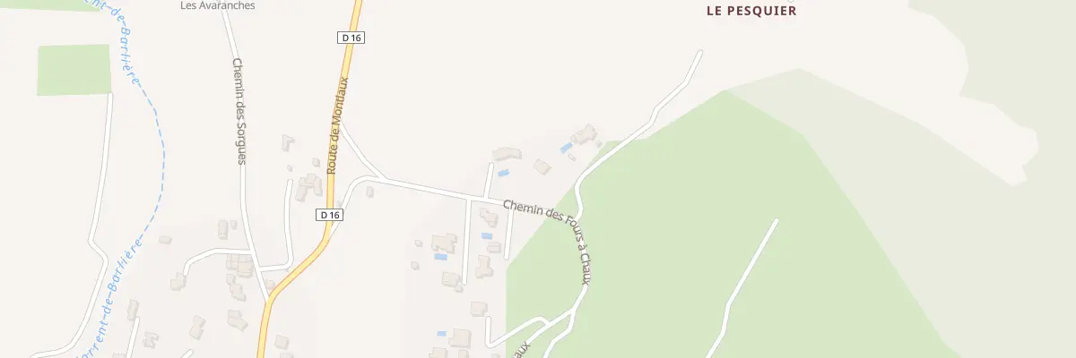 Plan du 5013A Le Pesquier à Sigonce